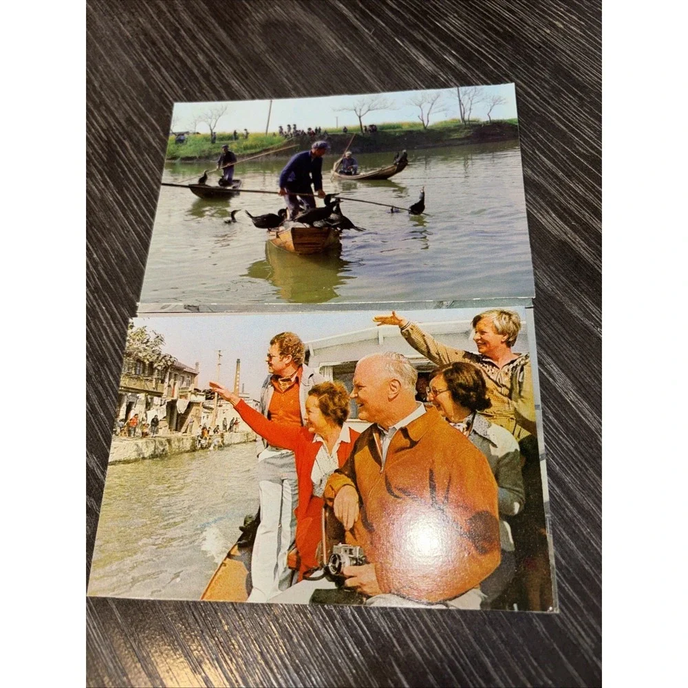 Vintage (8)‎ Postcard Set: Cruising Along the Ancient Grand Canal Wuxi 无锡 China